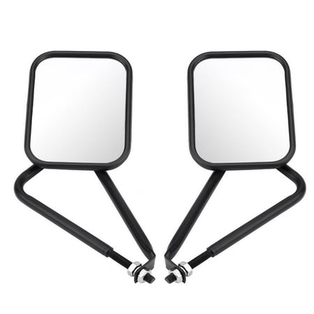 Door-less Shake-proof Side Rear View Mirror for Jeep Wrangler TJ JK JKU CJ 97-17 Qiilu Rectangular Rearview Mirrors Door-less Shake-proof Side Rear View Mirror for Jeep Wrangler TJ JK JKU CJ 97-17 Qiilu Rectangular Rearview Mirrors